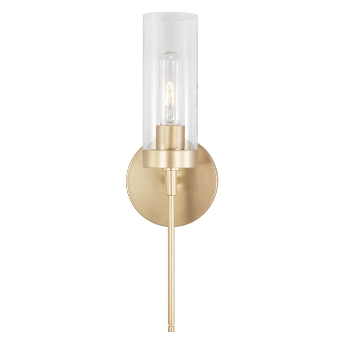 Capital Lighting AA1016SF One Light Wall Sconce, Soft Gold