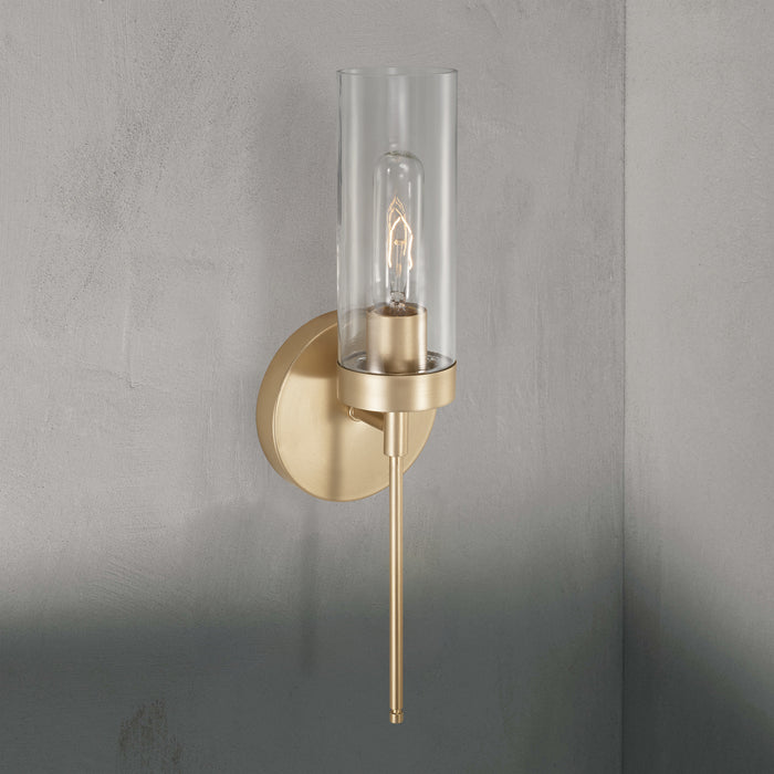 Capital Lighting AA1016SF One Light Wall Sconce, Soft Gold