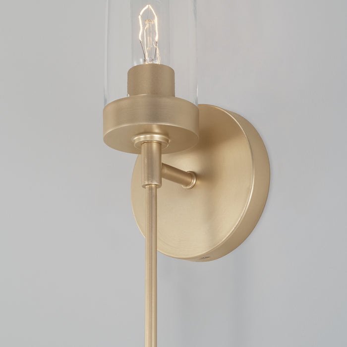 Capital Lighting AA1016SF One Light Wall Sconce, Soft Gold