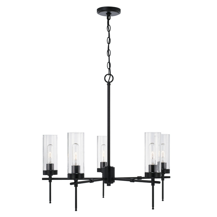 Capital Lighting AA1017MB Five Light Chandelier, Matte Black