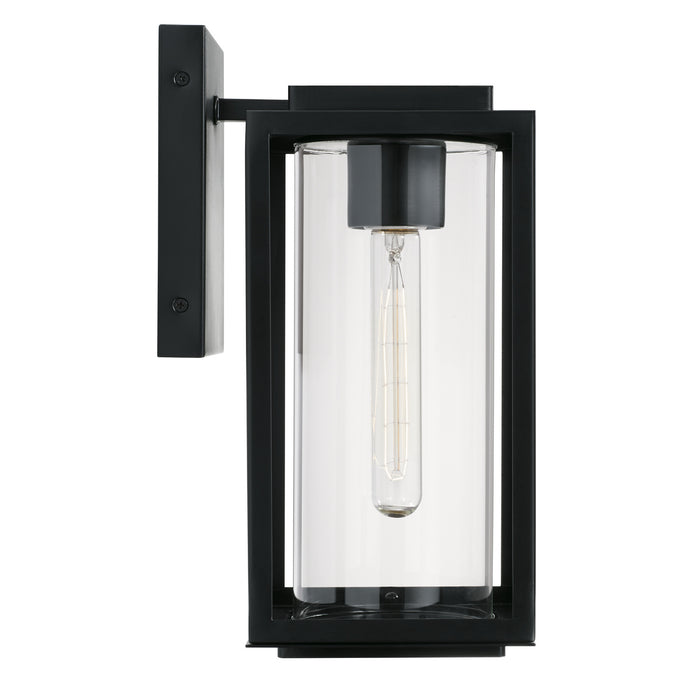 Capital Lighting AA1018MB One Light Outdoor Wall Lantern, Matte Black