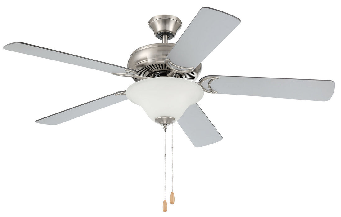 Craftmade DCF52BNK5C1W 52"Ceiling Fan, Brushed Polished Nickel