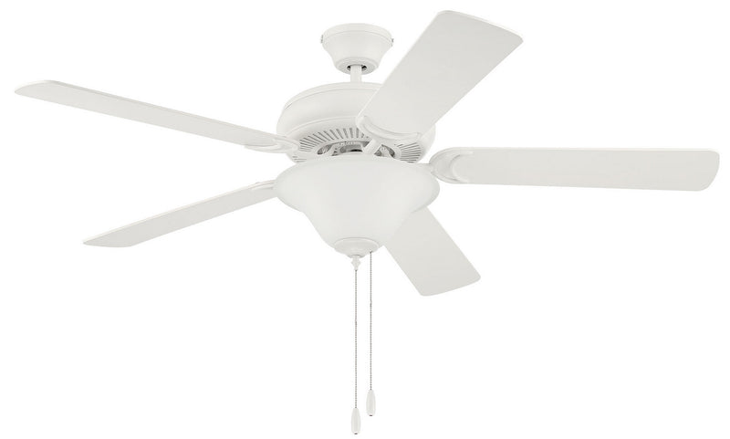 Craftmade DCF52W5C1W 52"Ceiling Fan, Matte White