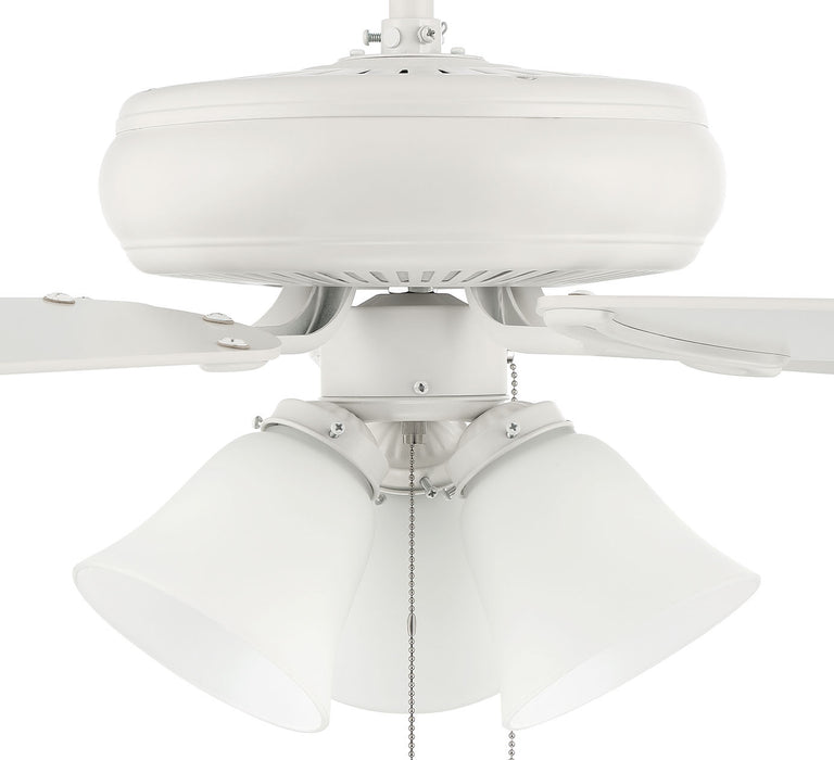 Craftmade DCF52W5C1W 52"Ceiling Fan, Matte White