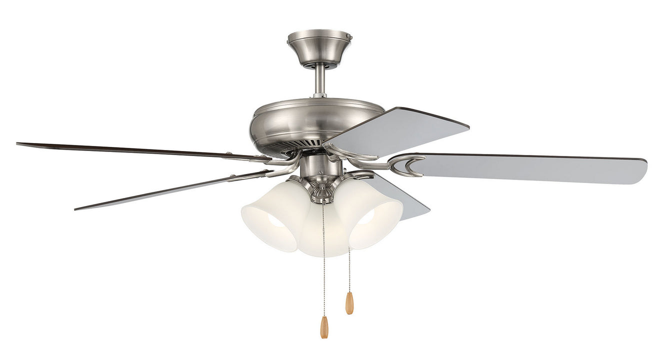 Craftmade DCF52BNK5C3W 52"Ceiling Fan, Brushed Polished Nickel