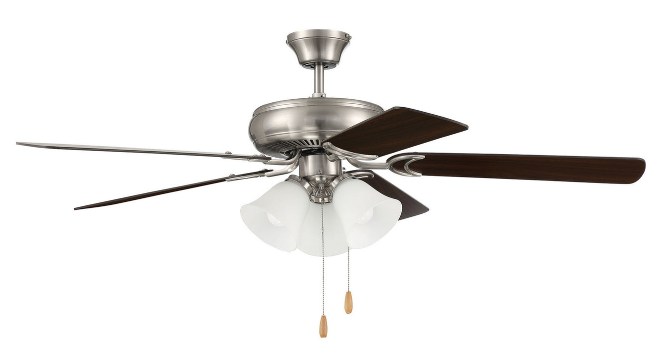 Craftmade DCF52BNK5C3W 52"Ceiling Fan, Brushed Polished Nickel