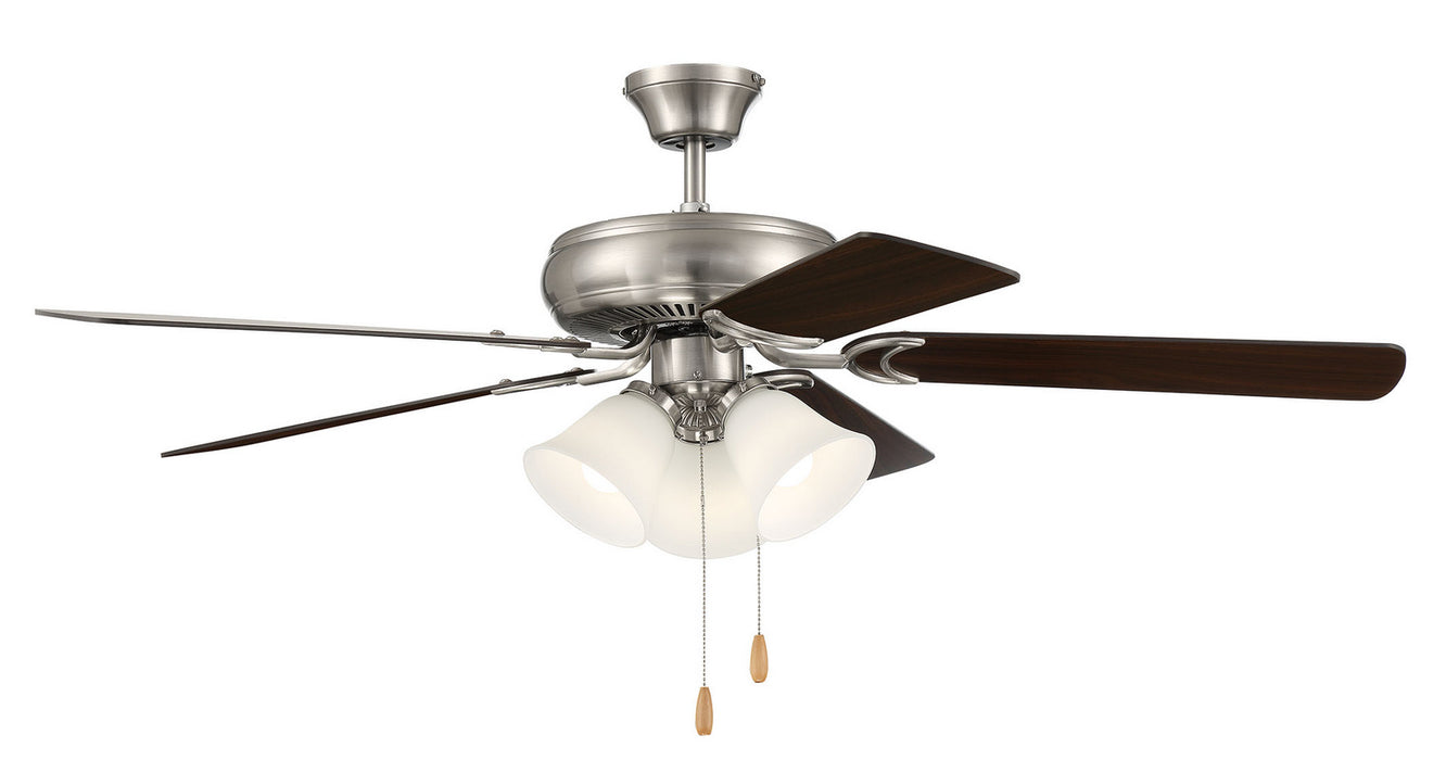 Craftmade DCF52BNK5C3W 52"Ceiling Fan, Brushed Polished Nickel