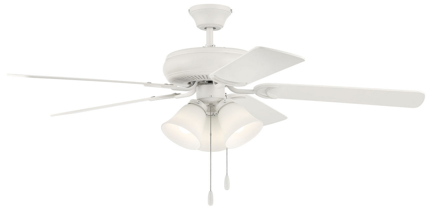 Craftmade DCF52W5C3W 52"Ceiling Fan, Matte White