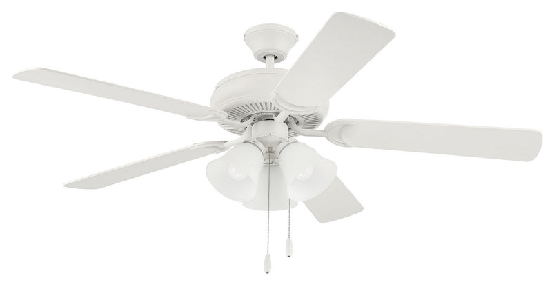 Craftmade DCF52W5C3W 52"Ceiling Fan, Matte White