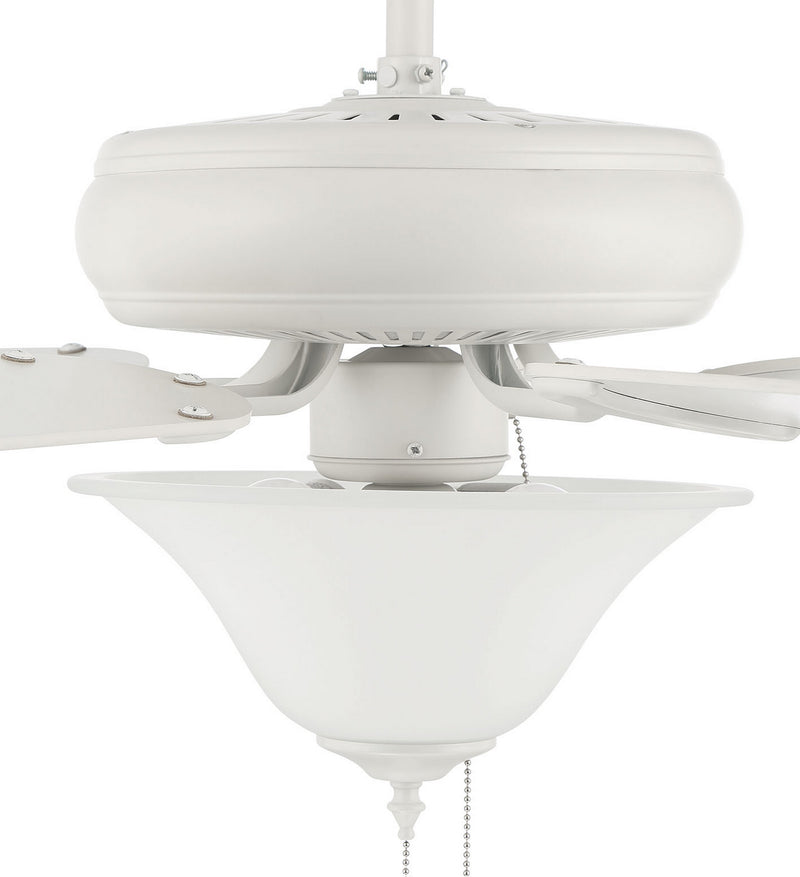 Craftmade DCF52W5C3W 52"Ceiling Fan, Matte White
