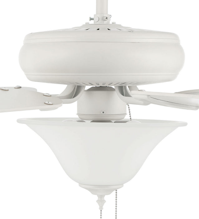 Craftmade DCF52W5C3W 52"Ceiling Fan, Matte White