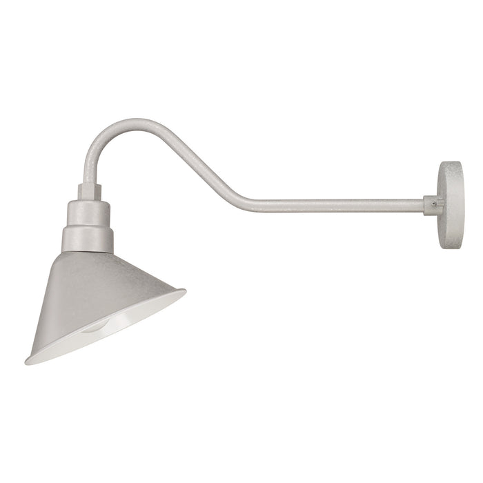 Capital Lighting 936309GV Outdoor Goose Neck Wall Mount, Galvanized