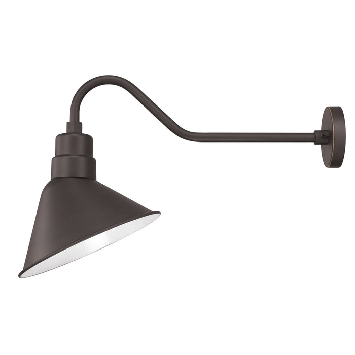 Capital Lighting 936309OZ Outdoor Goose Neck Wall Mount, Oiled Bronze
