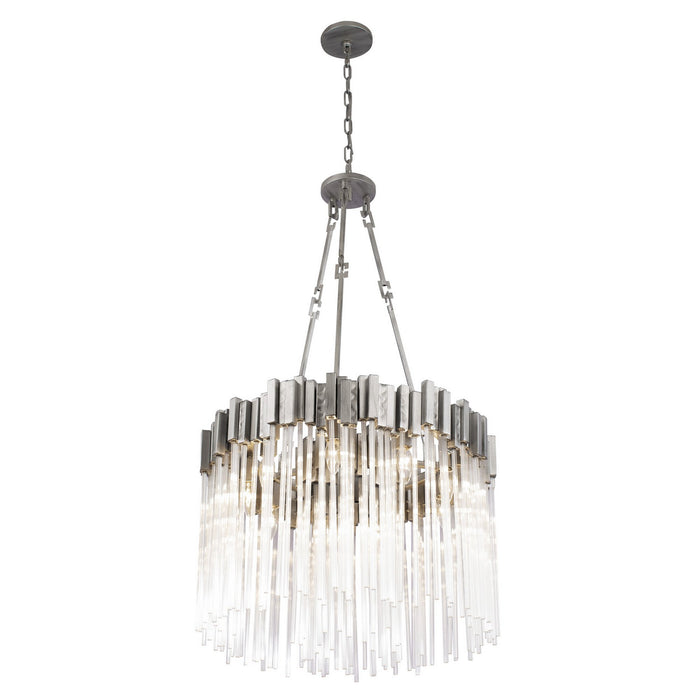 Varaluz 309P06RN Six Light Pendant, Rainy Night