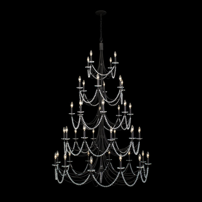 Varaluz 350C40CB 40 Light Chandelier, Carbon