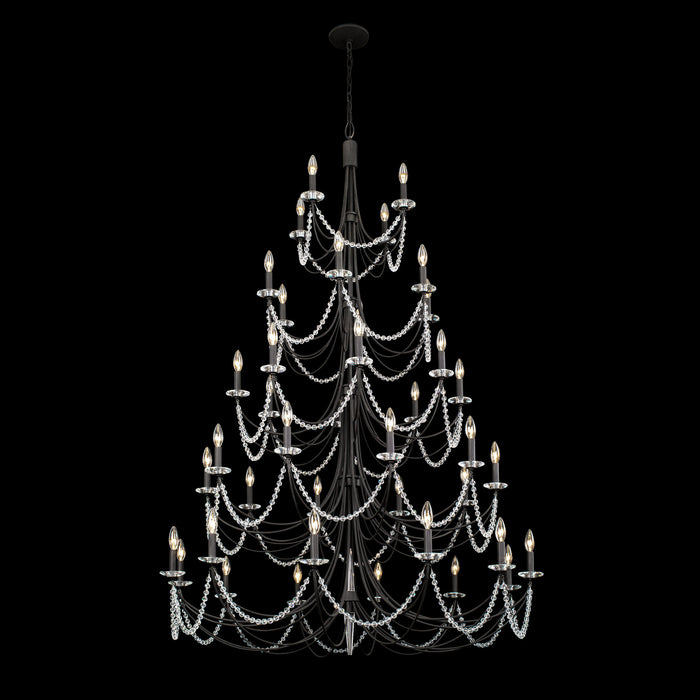 Varaluz 350C40CB 40 Light Chandelier, Carbon