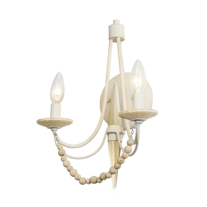 Varaluz 350W02CW Two Light Wall Sconce, Country White