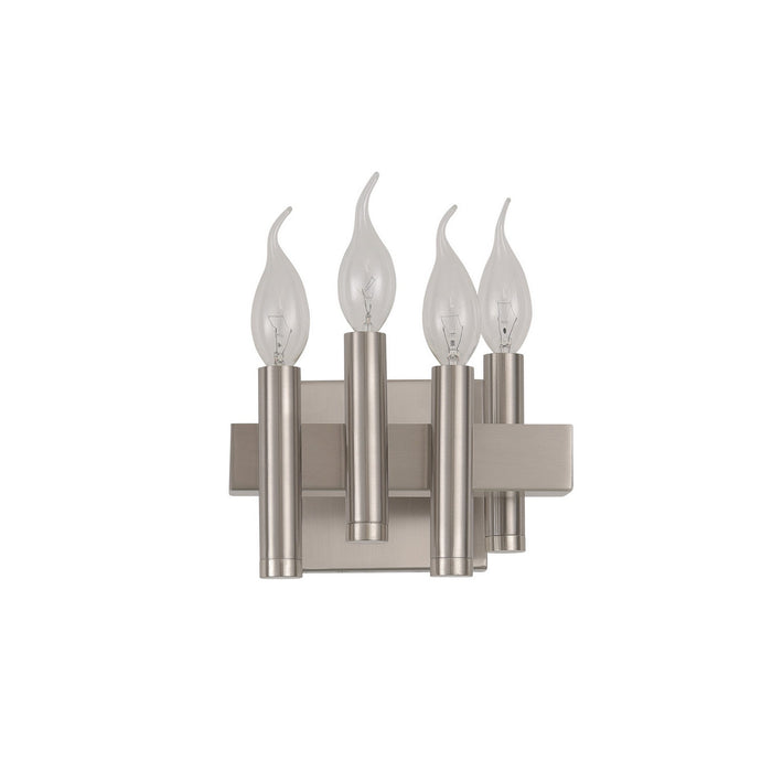 Varaluz 357B04LSN Four Light Bath, Satin Nickel
