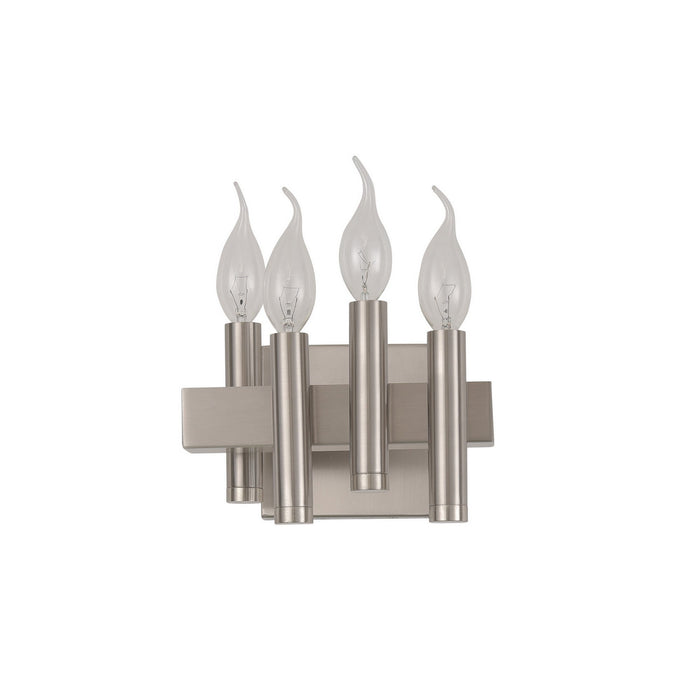 Varaluz 357B04RSN Four Light Bath, Satin Nickel