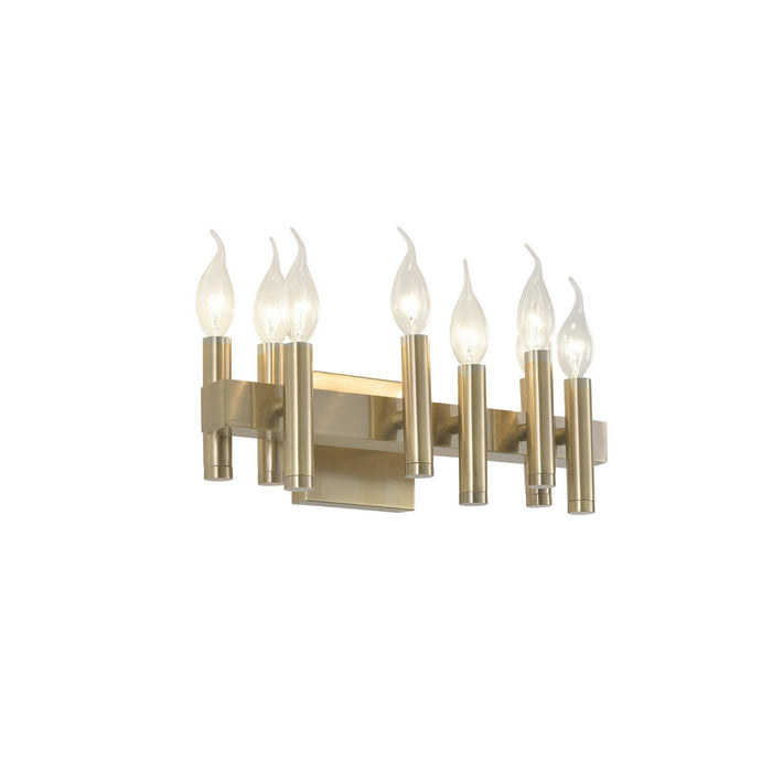 Varaluz 357B08BB Eight Light Bath, Antique Brass