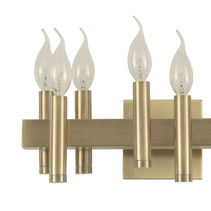 Varaluz 357B08BB Eight Light Bath, Antique Brass