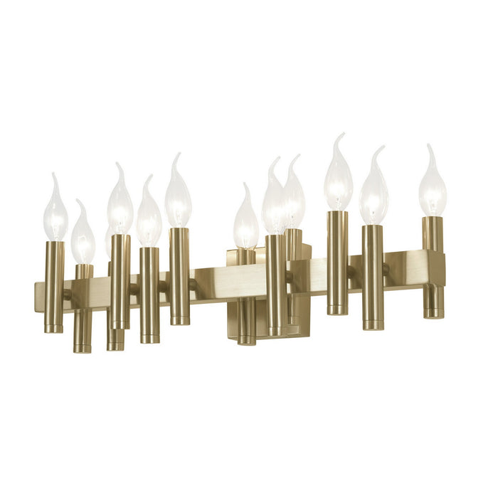Varaluz 357B12BB 12 Light Bath, Antique Brass