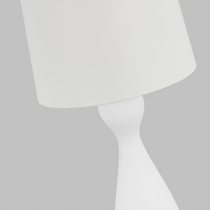 Visual Comfort Studio AET1091TXW1 One Light Table Lamp, Textured White