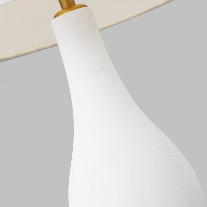 Visual Comfort Studio AET1101TXW1 One Light Floor Lamp, Textured White