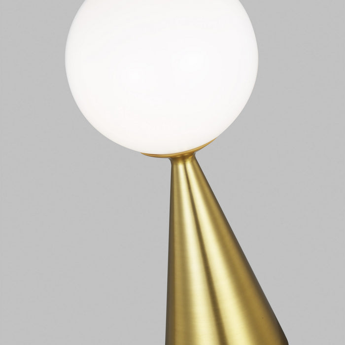 Visual Comfort Studio AET1021BBS1 One Light Table Lamp, Burnished Brass