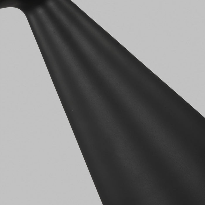 Visual Comfort Studio AET1021MBK1 One Light Table Lamp, Midnight Black