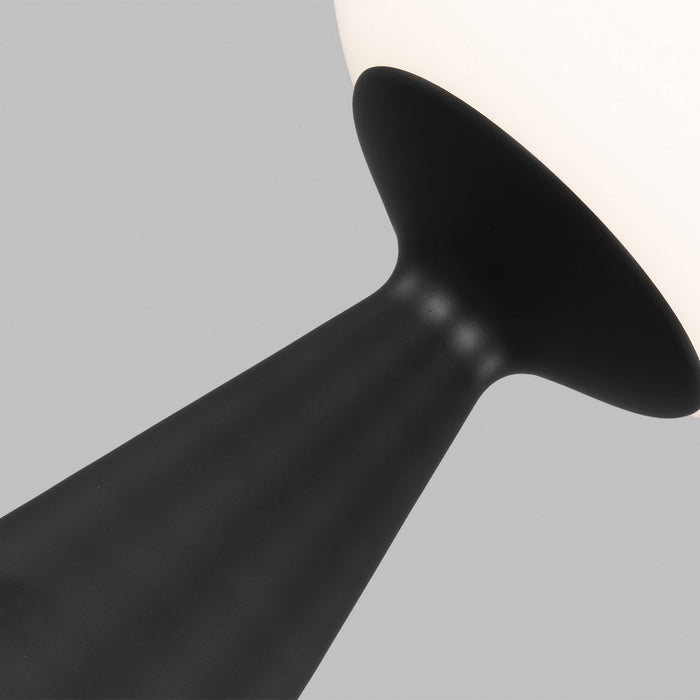 Visual Comfort Studio AET1021MBK1 One Light Table Lamp, Midnight Black