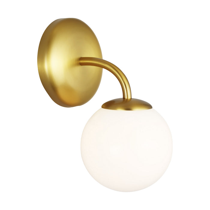 Visual Comfort Studio AEV1011BBS One Light Vanity, Burnished Brass