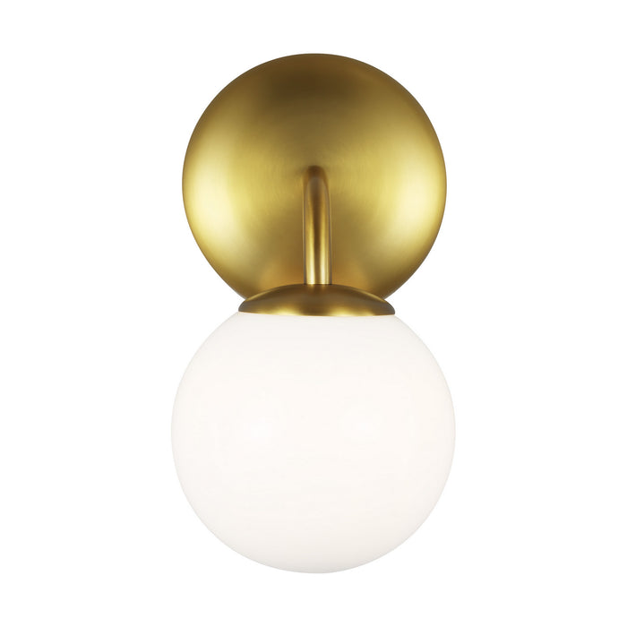 Visual Comfort Studio AEV1011BBS One Light Vanity, Burnished Brass