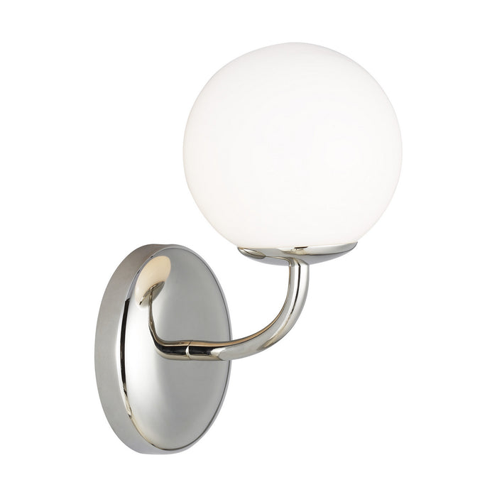Visual Comfort Studio AEV1011PN One Light Vanity, Polished Nickel