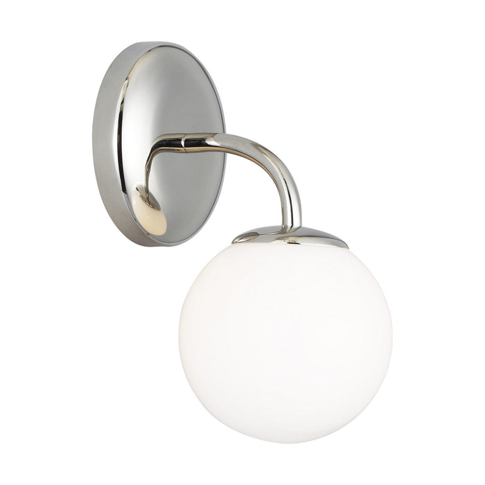 Visual Comfort Studio AEV1011PN One Light Vanity, Polished Nickel