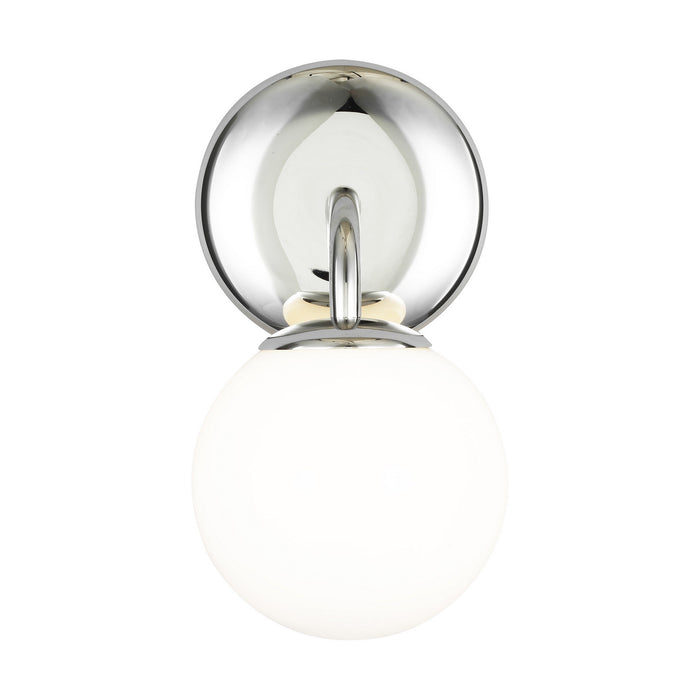 Visual Comfort Studio AEV1011PN One Light Vanity, Polished Nickel
