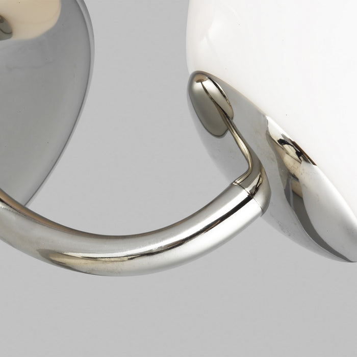 Visual Comfort Studio AEV1011PN One Light Vanity, Polished Nickel