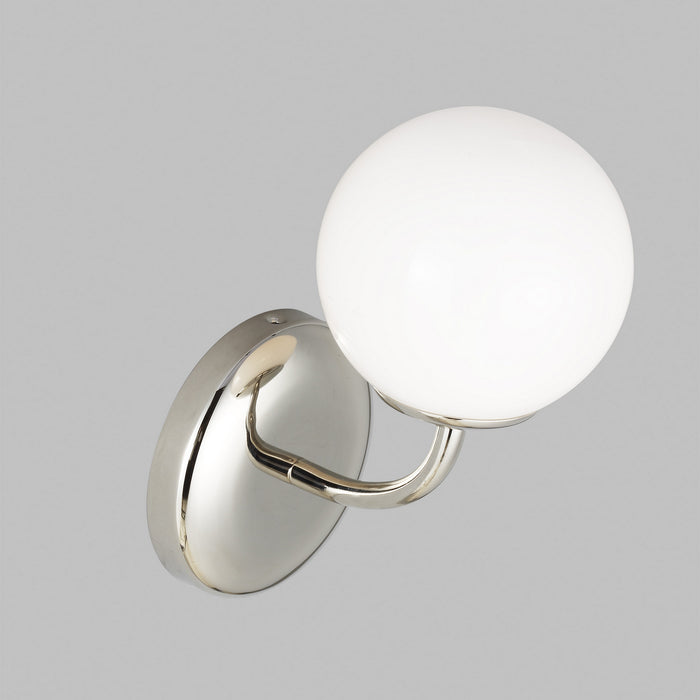 Visual Comfort Studio AEV1011PN One Light Vanity, Polished Nickel