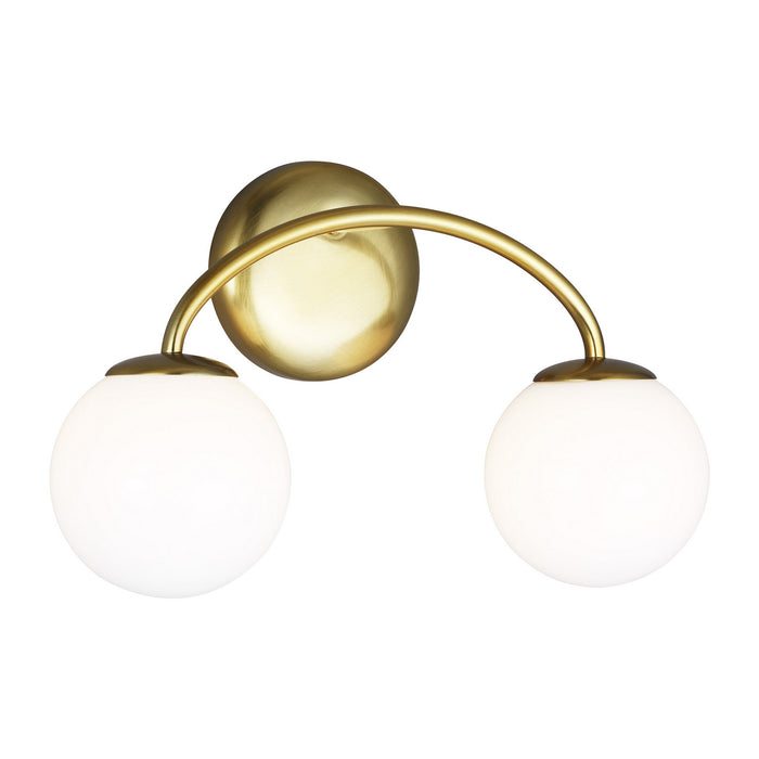 Visual Comfort Studio AEV1012BBS Two Light Vanity, Burnished Brass
