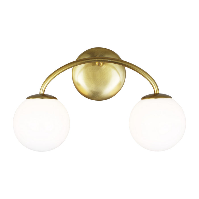 Visual Comfort Studio AEV1012BBS Two Light Vanity, Burnished Brass
