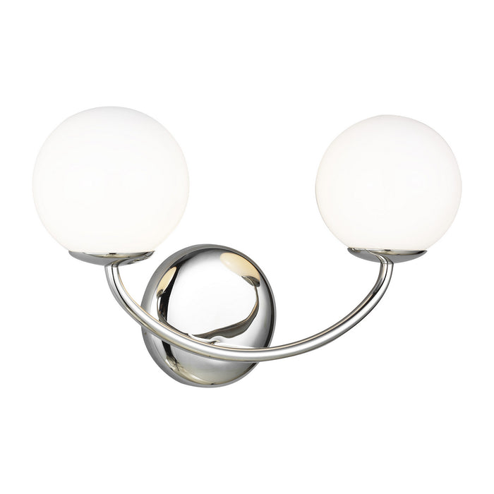 Visual Comfort Studio AEV1012PN Two Light Vanity, Polished Nickel