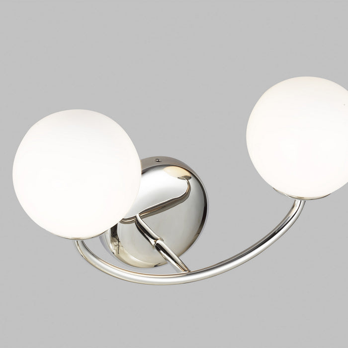 Visual Comfort Studio AEV1012PN Two Light Vanity, Polished Nickel