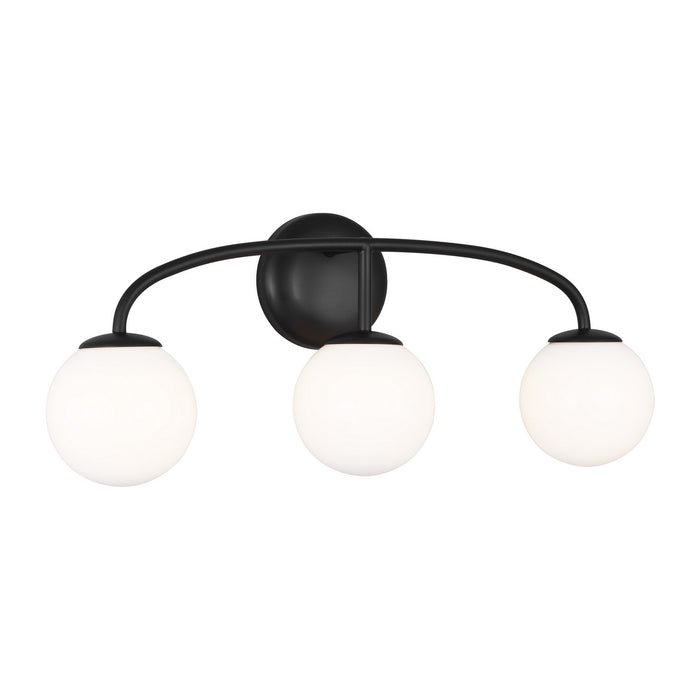 Visual Comfort Studio AEV1013MBK Three Light Vanity, Midnight Black