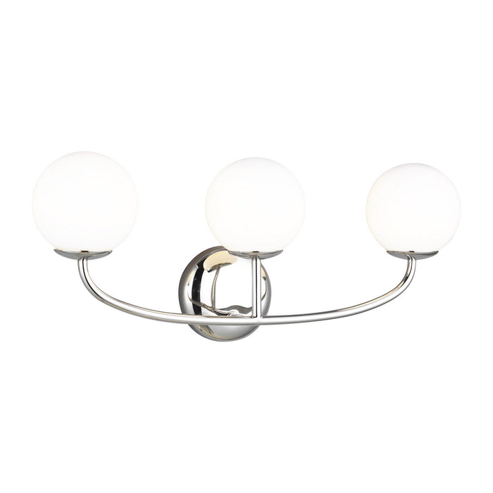 Visual Comfort Studio AEV1013PN Three Light Vanity, Polished Nickel