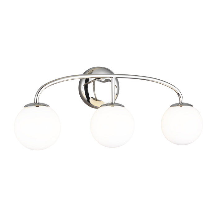 Visual Comfort Studio AEV1013PN Three Light Vanity, Polished Nickel