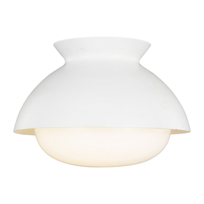 Visual Comfort Studio AEF1001MWT One Light Flush Mount, Matte White