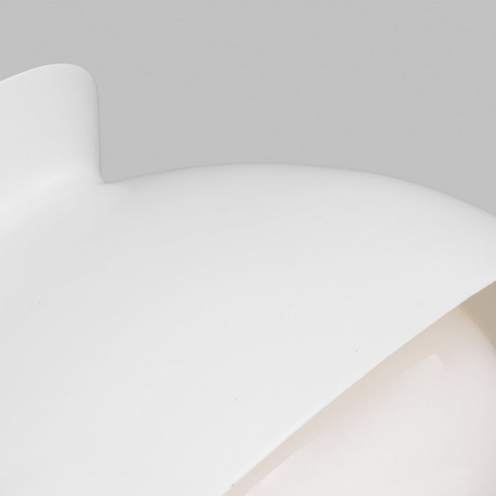 Visual Comfort Studio AEF1001MWT One Light Flush Mount, Matte White