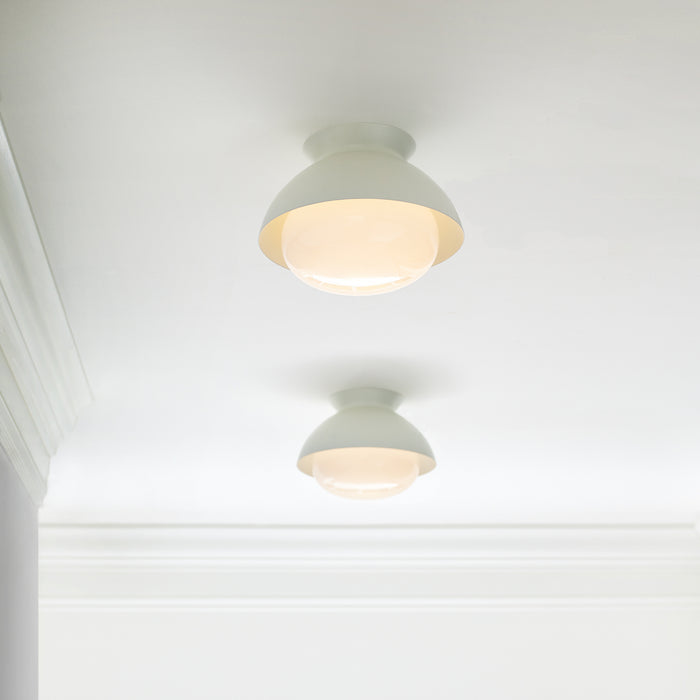 Visual Comfort Studio AEF1001MWT One Light Flush Mount, Matte White