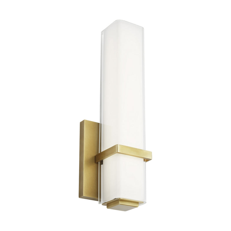 Visual Comfort Modern 700BCMLN13WNB-LED930 LED Bath, Natural Brass