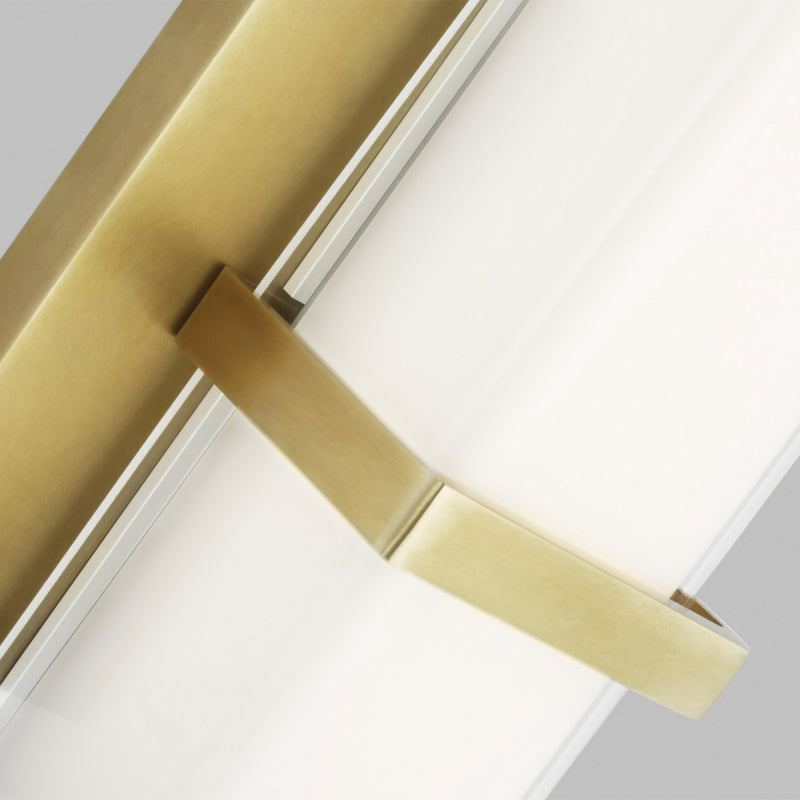 Visual Comfort Modern 700BCMLN13WNB-LED930 LED Bath, Natural Brass